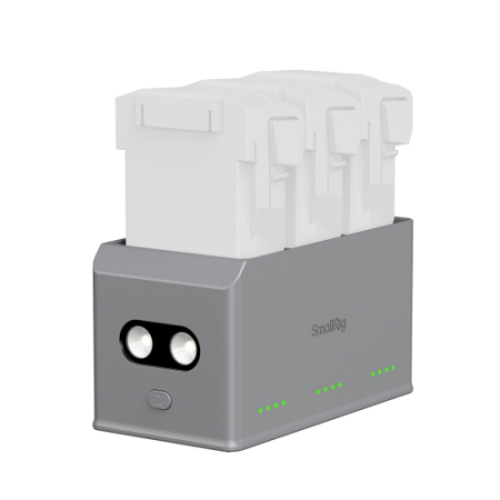 SmallRig 6502 Mini100 - trzykanałowa ładowarka 100W do akumulatorów do dronów DJI Mini 5 Pro / Mini 4 Pro / Mini 3 - wskaźniki LED